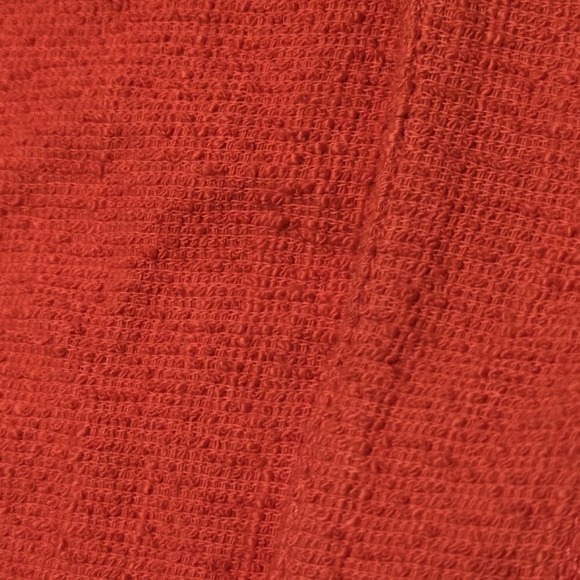 Madewell Red Textured Terry Cloth Ruffle Strap Tie Front Tank Top M0085 XL NEW - Picture 5 of 7